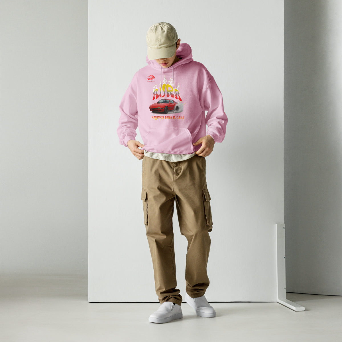 AURA RX7 Unisex Hoodie (Red/Light) | RPM 787 - RPM 787 Clothing