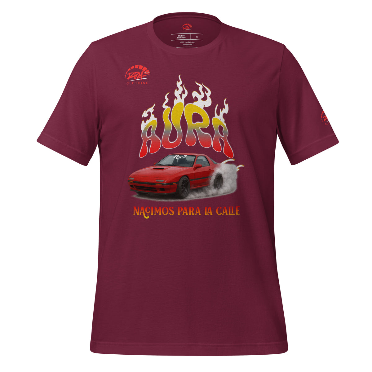 AURA RX7 Unisex Tee (Red/Dark) | RPM 787 - RPM 787 Clothing
