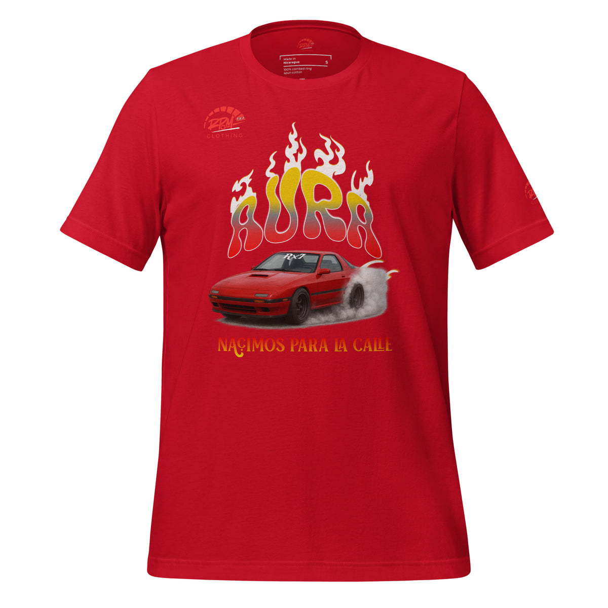 AURA RX7 Unisex Tee (Red/Dark) | RPM 787 - RPM 787 Clothing