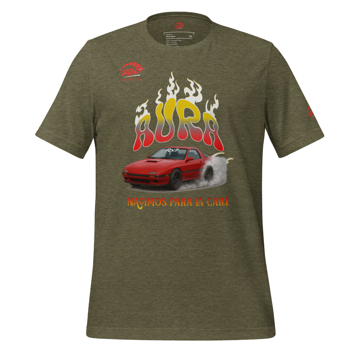 AURA RX7 Unisex Tee (Red/Dark) | RPM 787 - RPM 787 Clothing