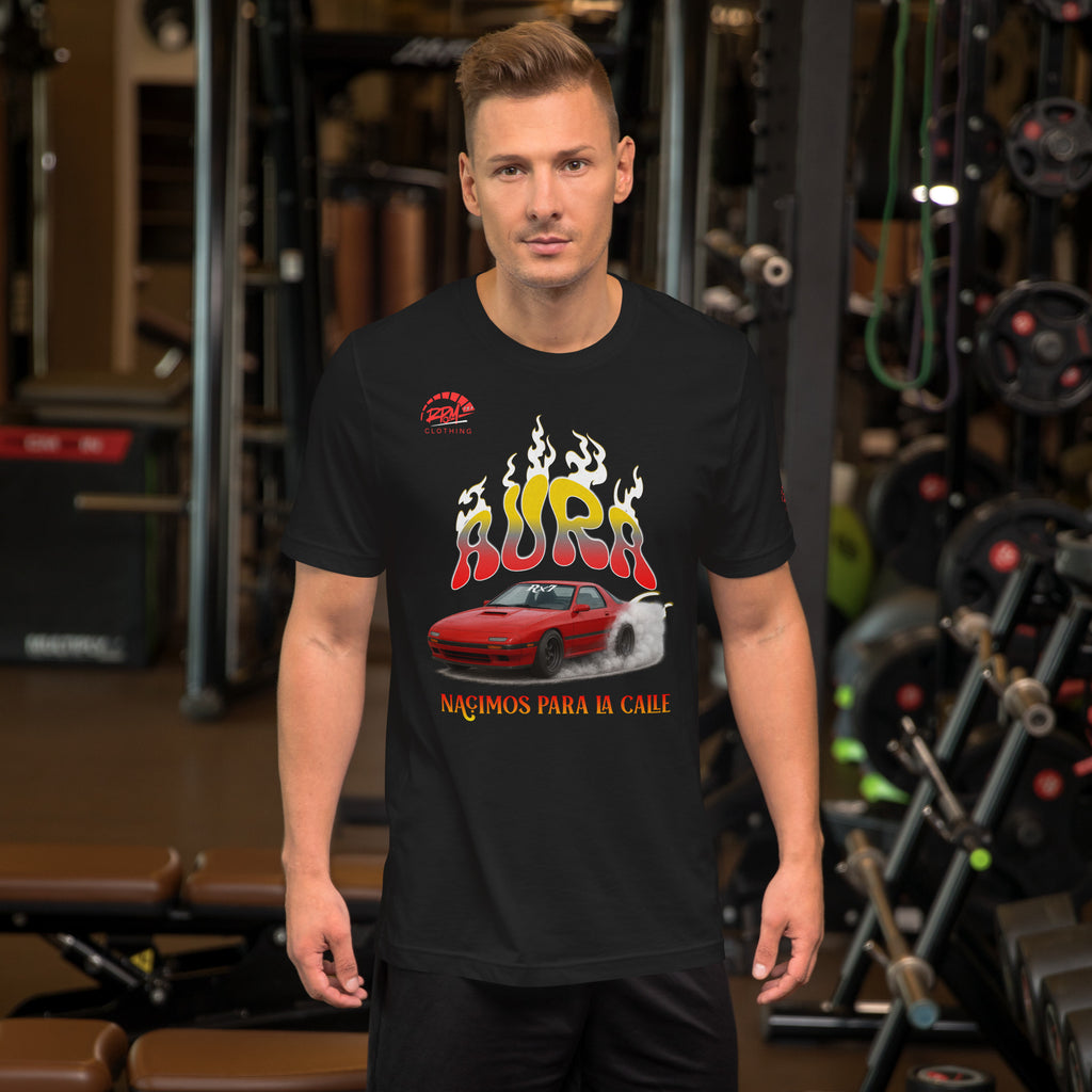 AURA RX7 Unisex Tee (Red/Dark) | RPM 787 - RPM 787 Clothing