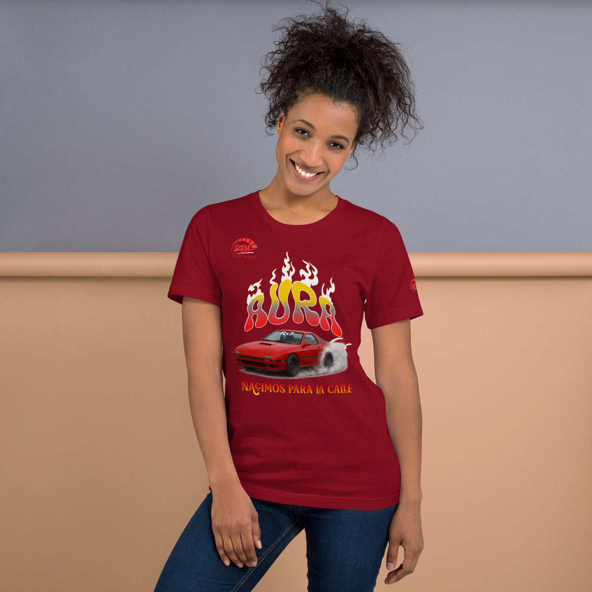 AURA RX7 Unisex Tee (Red/Dark) | RPM 787 - RPM 787 Clothing