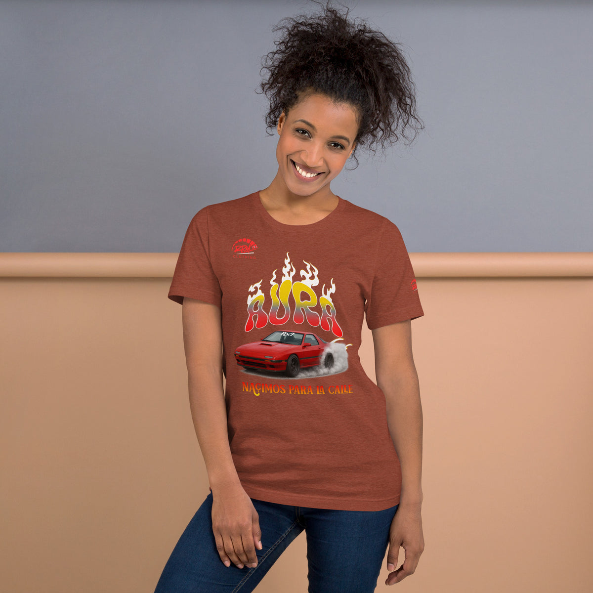 AURA RX7 Unisex Tee (Red/Dark) | RPM 787 - RPM 787 Clothing