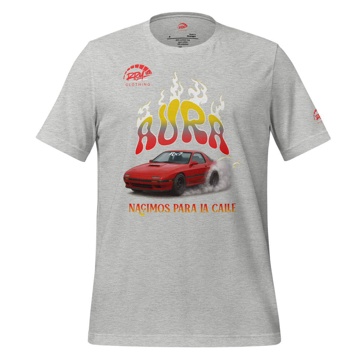 AURA RX7 Unisex Tee (Red/Light) | RPM 787 - RPM 787 Clothing