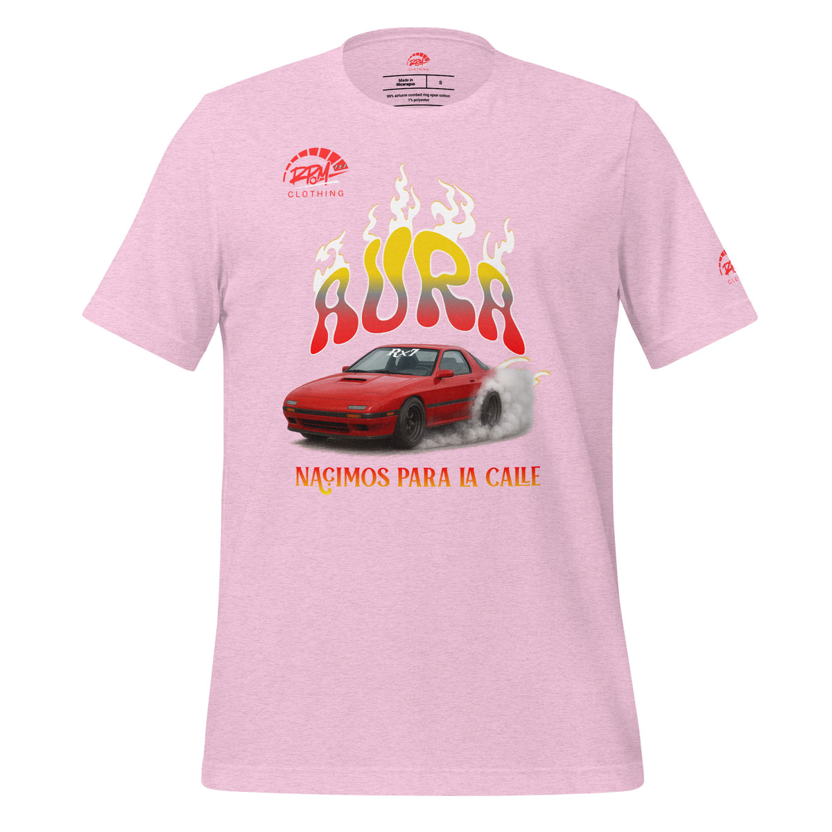 AURA RX7 Unisex Tee (Red/Light) | RPM 787 - RPM 787 Clothing