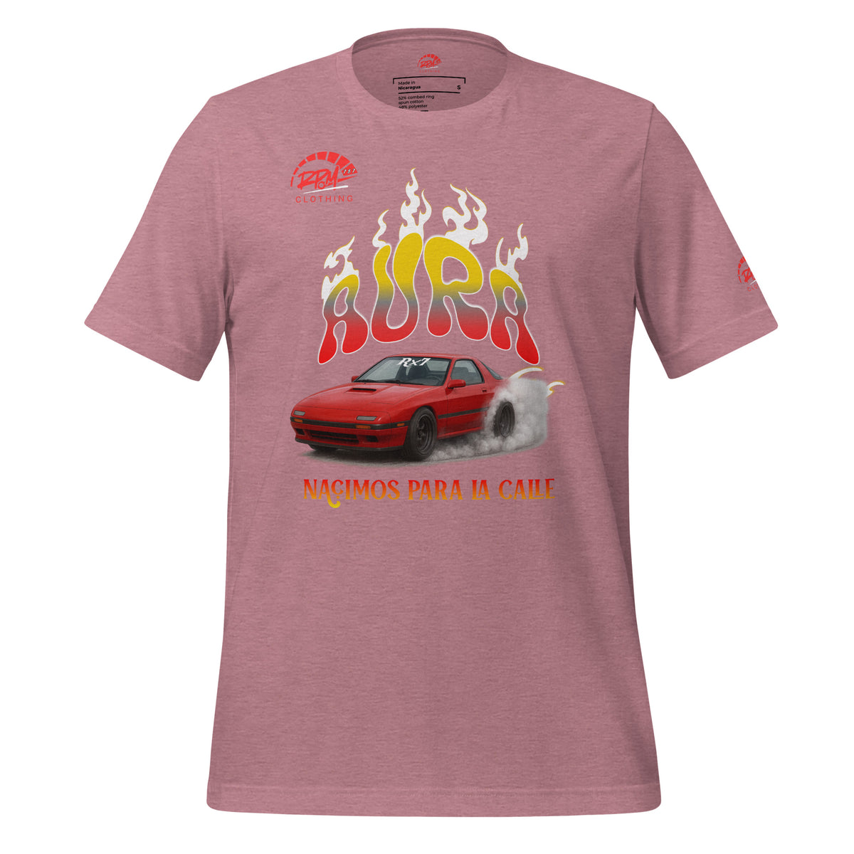 AURA RX7 Unisex Tee (Red/Light) | RPM 787 - RPM 787 Clothing