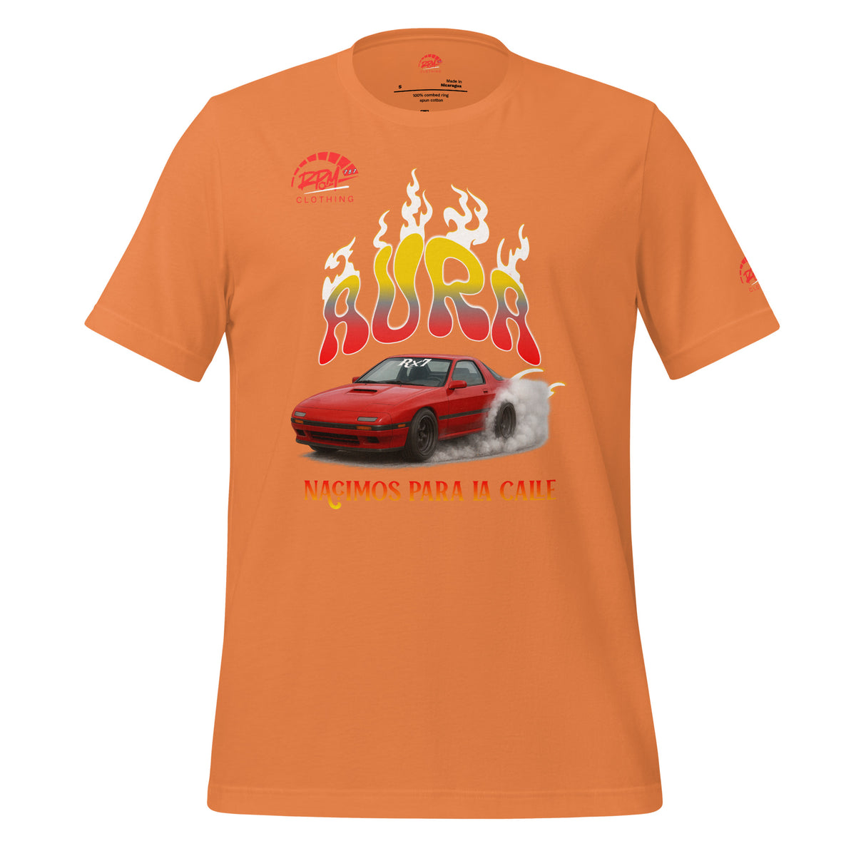 AURA RX7 Unisex Tee (Red/Light) | RPM 787 - RPM 787 Clothing