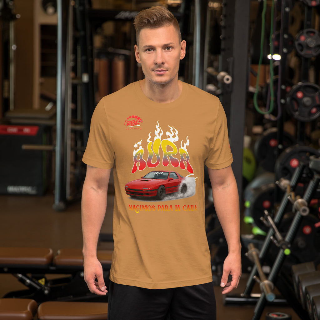 AURA RX7 Unisex Tee (Red/Light) | RPM 787 - RPM 787 Clothing