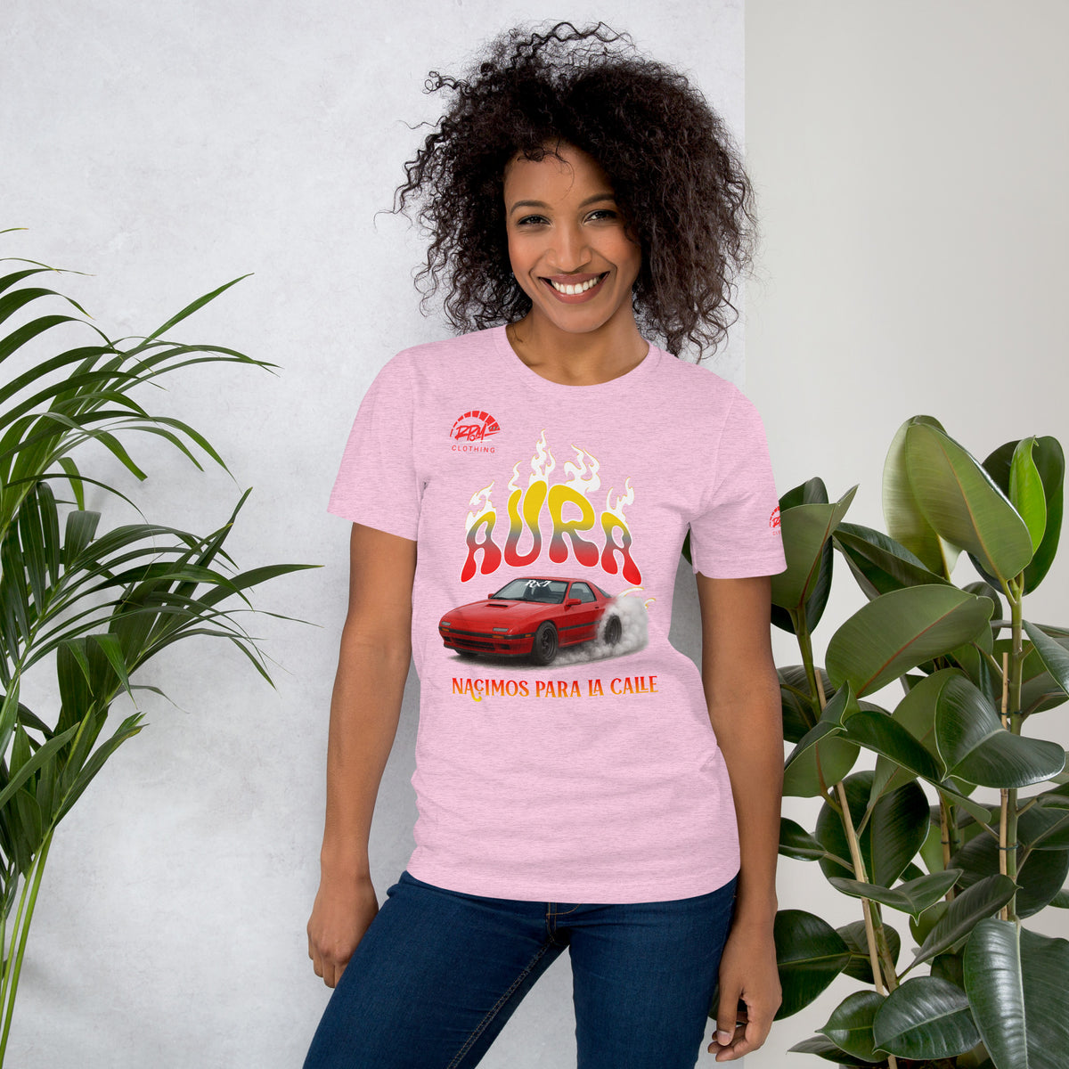 AURA RX7 Unisex Tee (Red/Light) | RPM 787 - RPM 787 Clothing