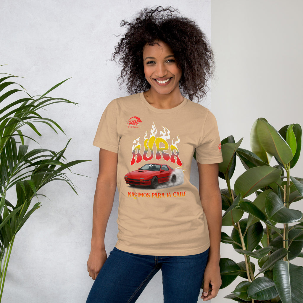 AURA RX7 Unisex Tee (Red/Light) | RPM 787 - RPM 787 Clothing