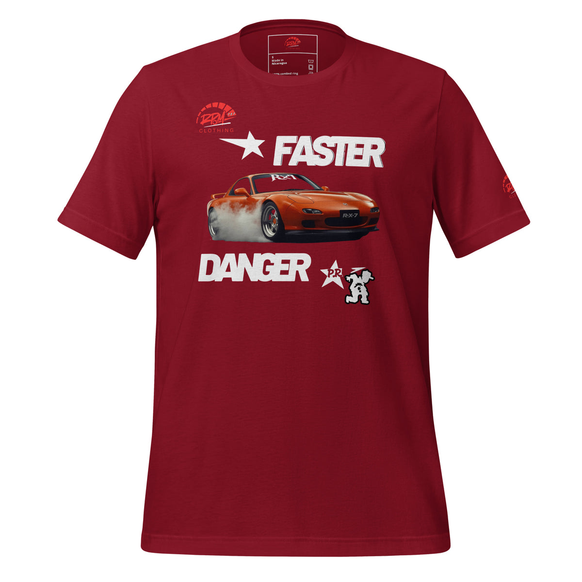 Faster Danger Rx7 Unisex Tee (Dark) | RPM - RPM 787 Clothing