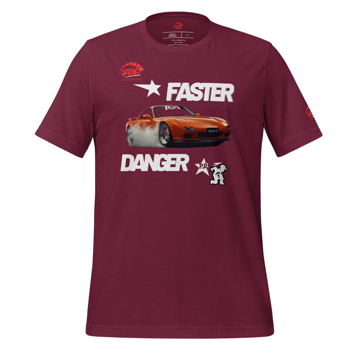 Faster Danger Rx7 Unisex Tee (Dark) | RPM - RPM 787 Clothing