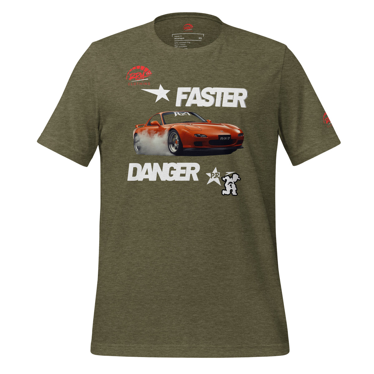 Faster Danger Rx7 Unisex Tee (Dark) | RPM - RPM 787 Clothing