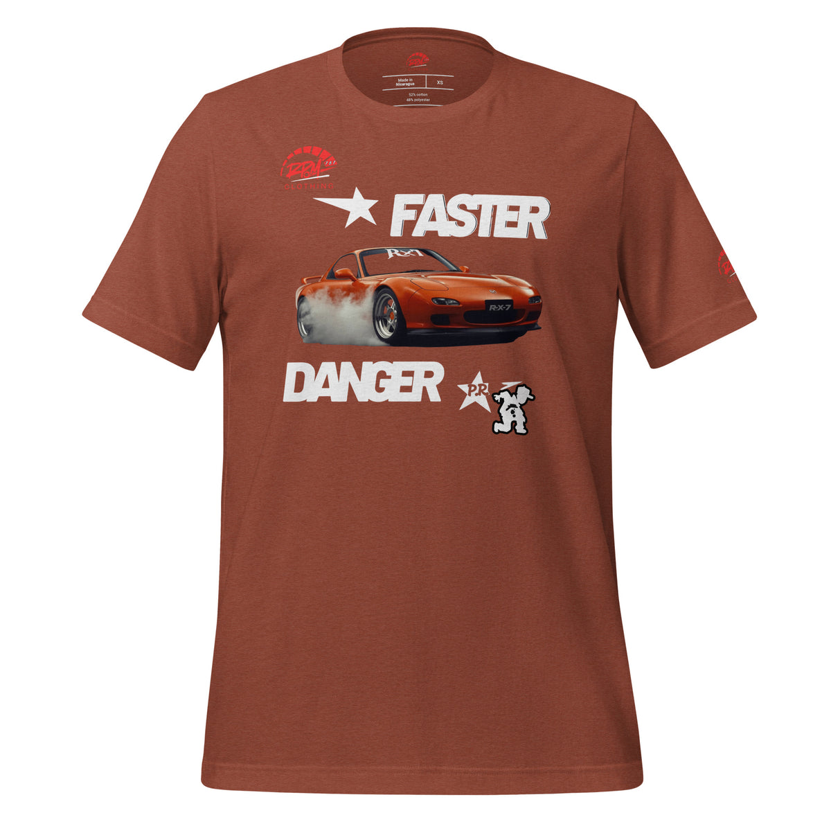 Faster Danger Rx7 Unisex Tee (Dark) | RPM - RPM 787 Clothing