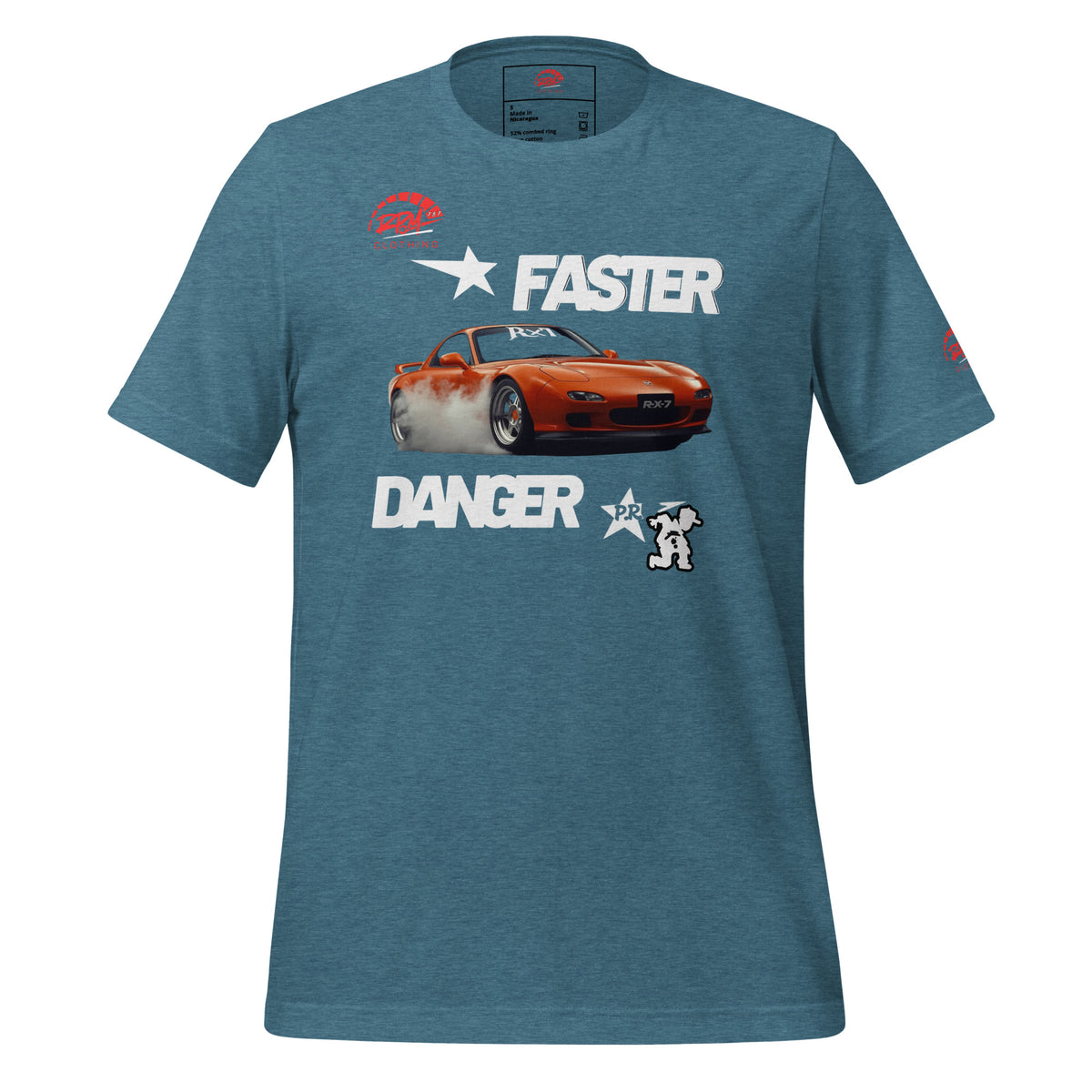 Faster Danger Rx7 Unisex Tee (Dark) | RPM - RPM 787 Clothing