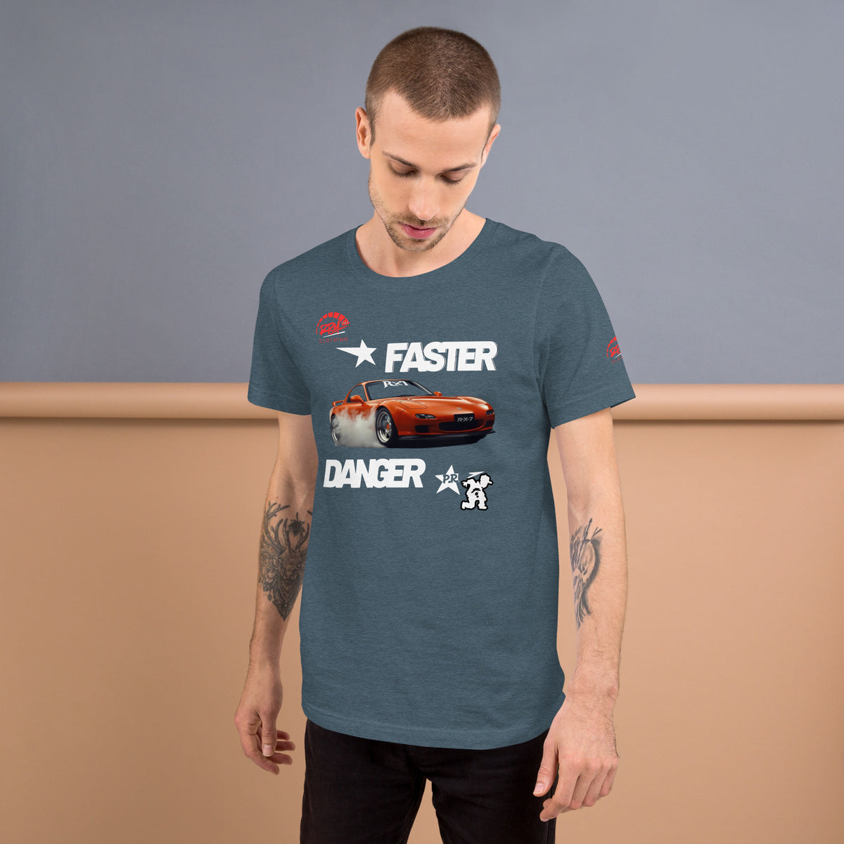 Faster Danger Rx7 Unisex Tee (Dark) | RPM - RPM 787 Clothing