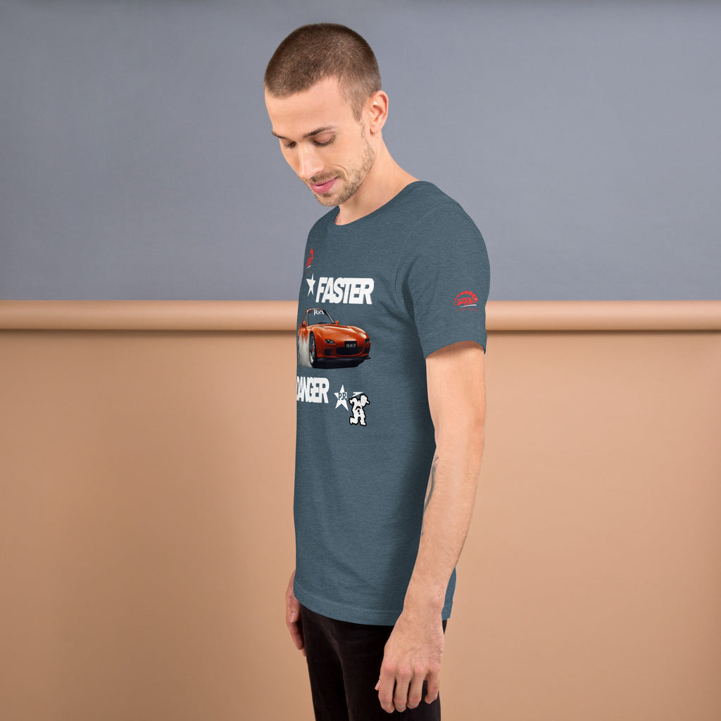Faster Danger Rx7 Unisex Tee (Dark) | RPM - RPM 787 Clothing