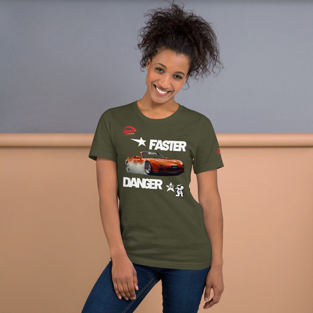 Faster Danger Rx7 Unisex Tee (Dark) | RPM - RPM 787 Clothing
