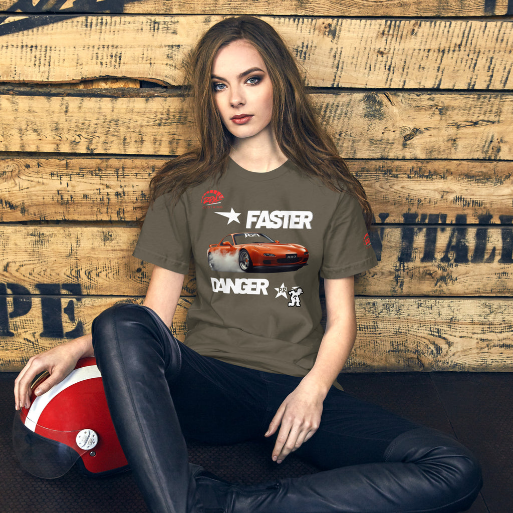 Faster Danger Rx7 Unisex Tee (Dark) | RPM - RPM 787 Clothing