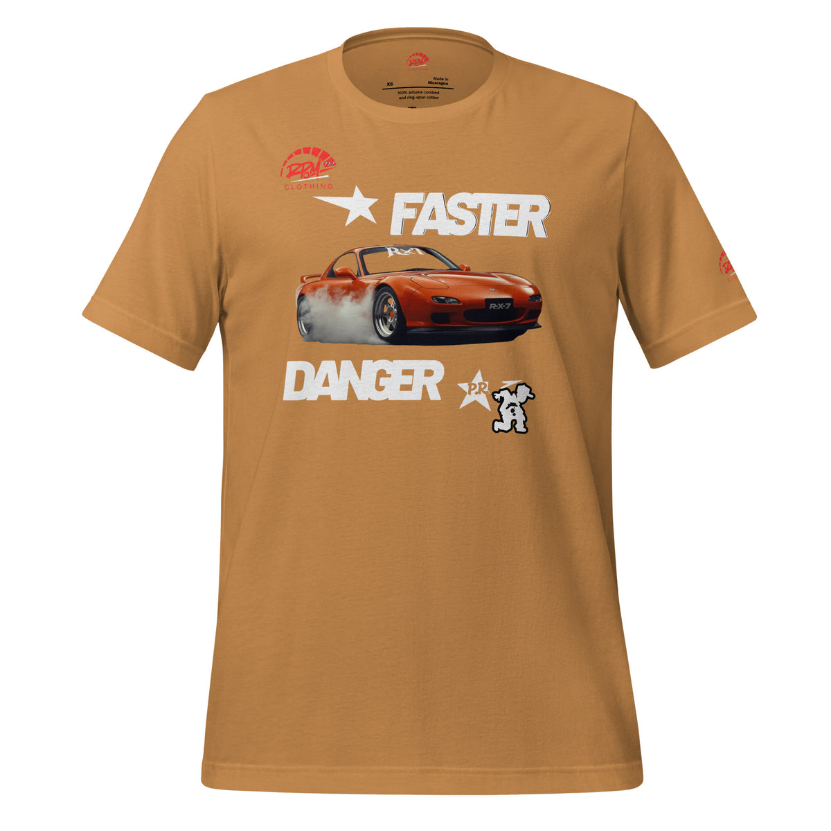 Faster Danger Rx7 Unisex Tee (Light) | RPM 787 - RPM 787 Clothing