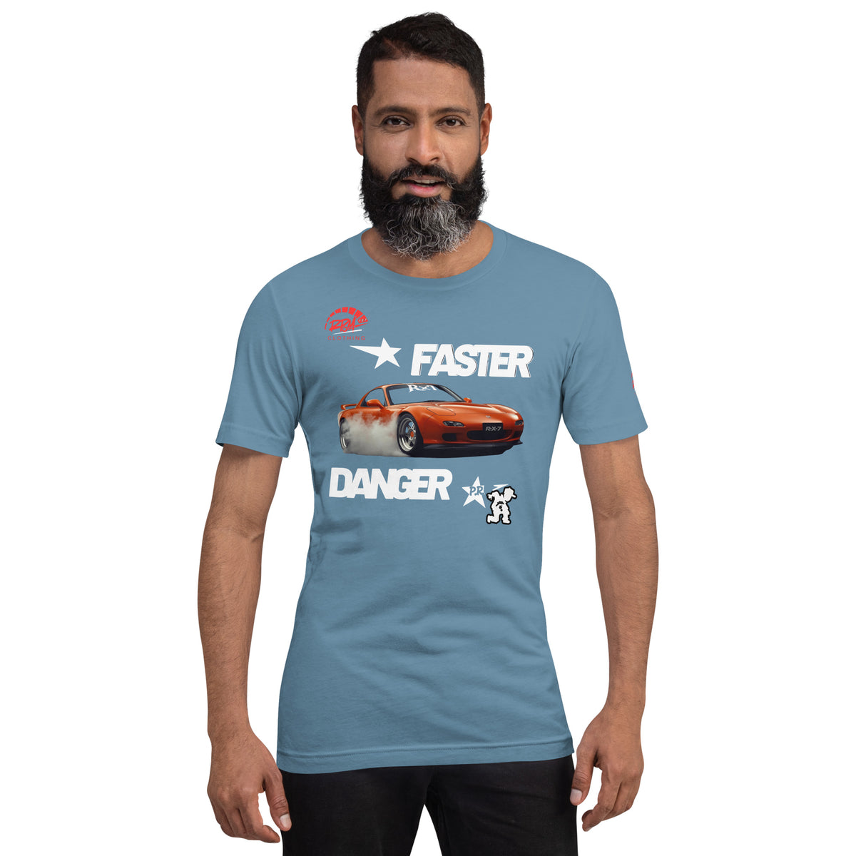 Faster Danger Rx7 Unisex Tee (Light) | RPM 787 - RPM 787 Clothing