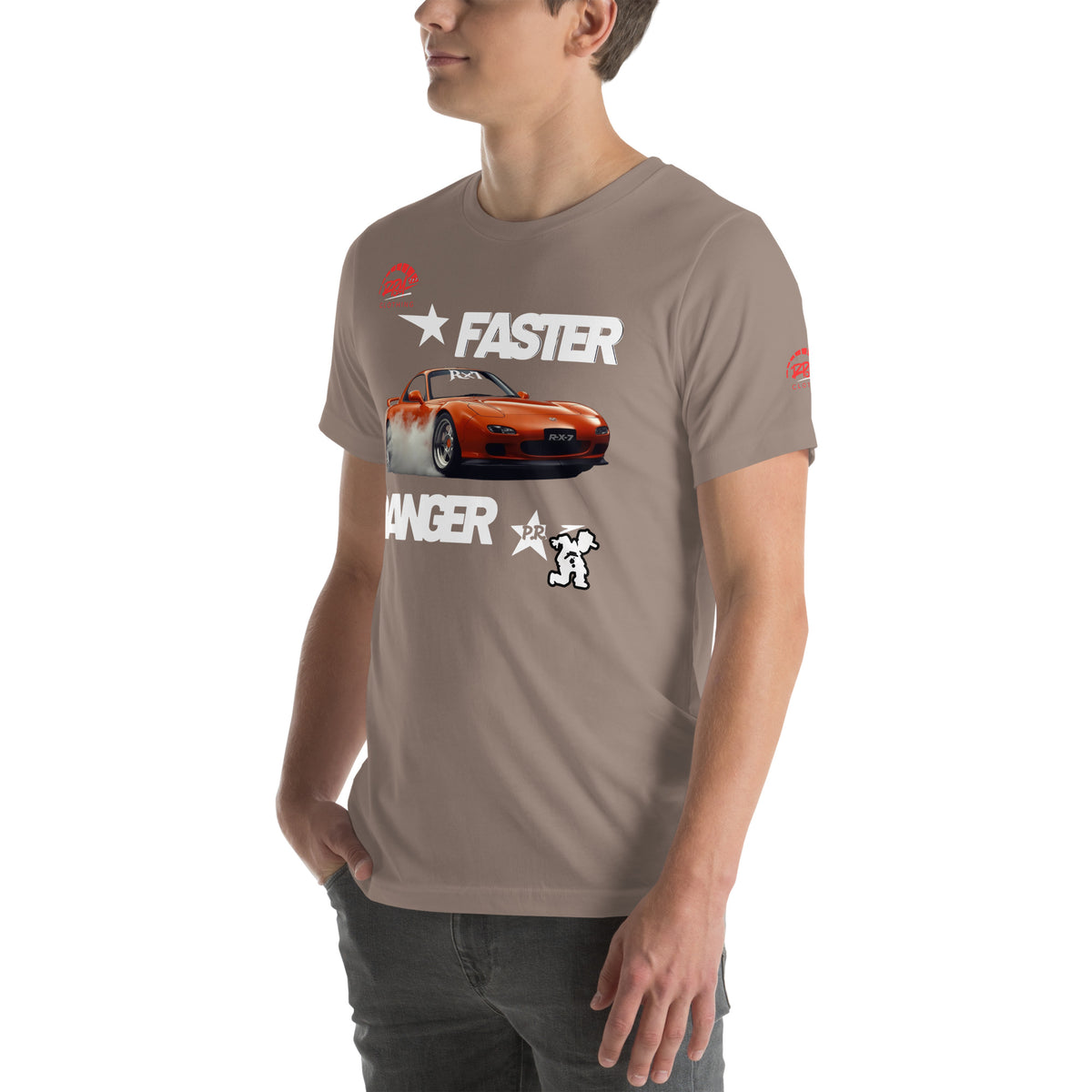 Faster Danger Rx7 Unisex Tee (Light) | RPM 787 - RPM 787 Clothing