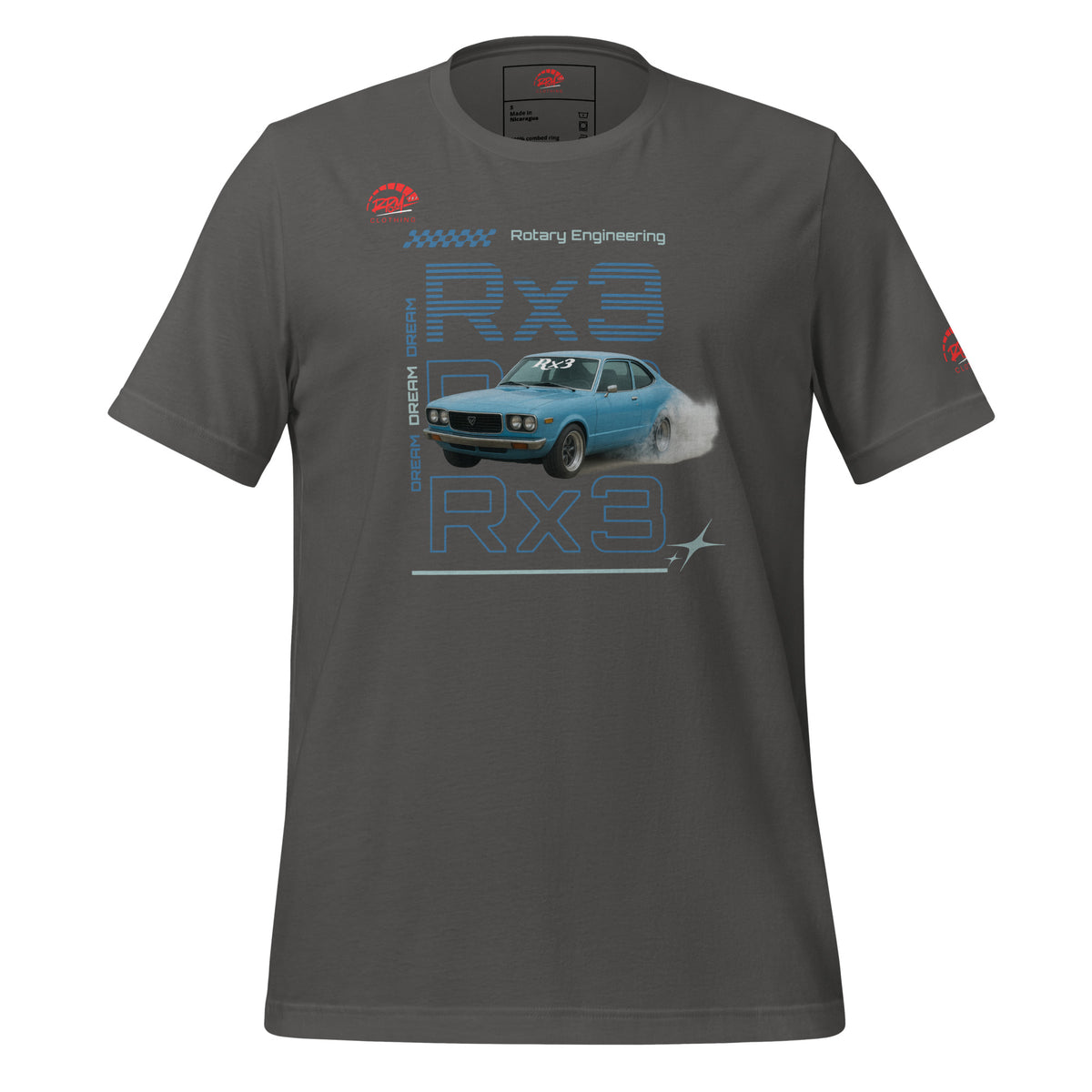 Rotary Dream RX3 Unisex Tee (Blue/Dark) | RPM 787 - RPM 787 Clothing
