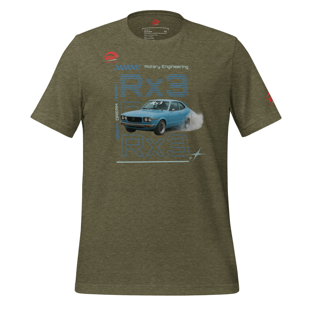 Rotary Dream RX3 Unisex Tee (Blue/Dark) | RPM 787 - RPM 787 Clothing
