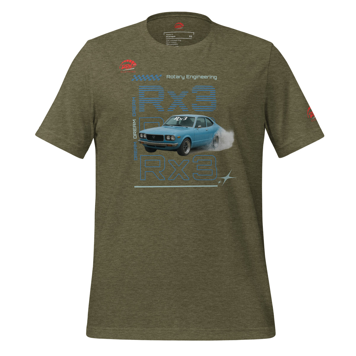 Rotary Dream RX3 Unisex Tee (Blue/Dark) | RPM 787 - RPM 787 Clothing