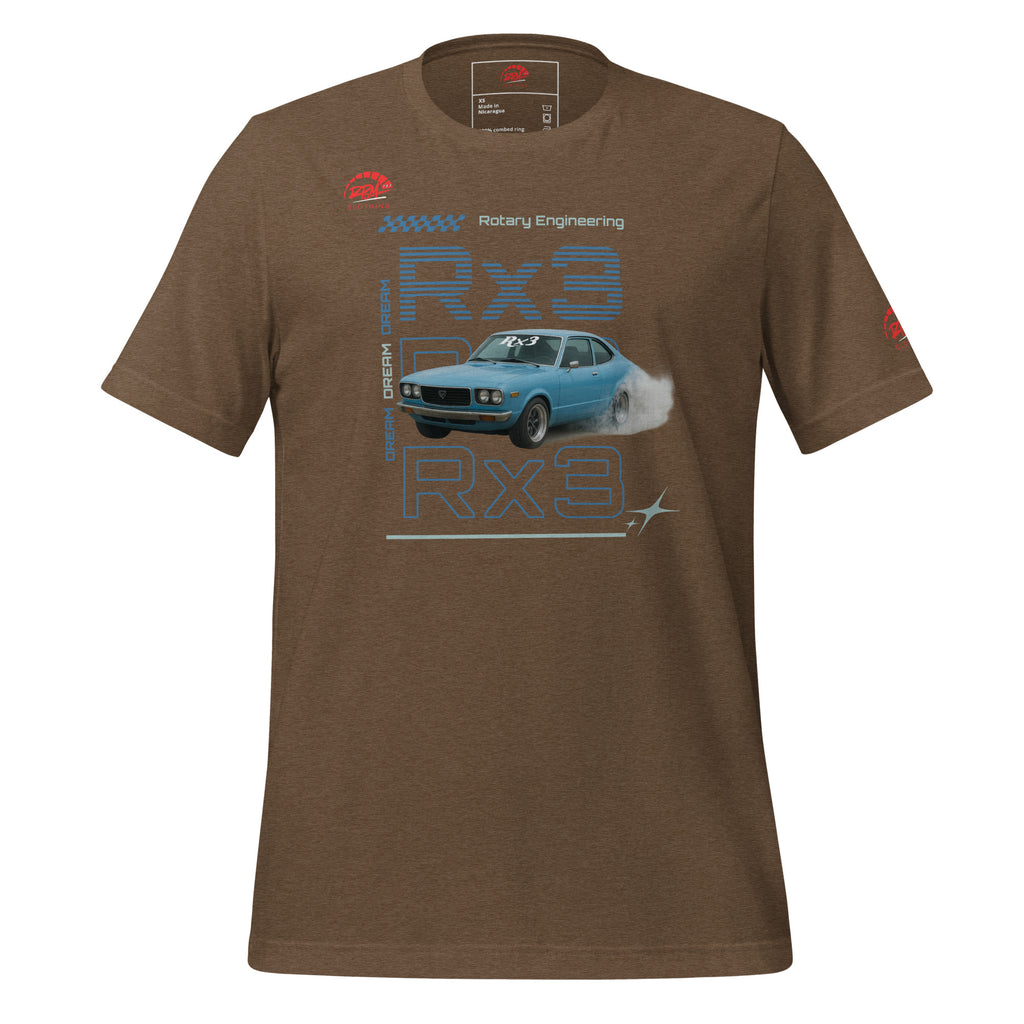 Rotary Dream RX3 Unisex Tee (Blue/Dark) | RPM 787 - RPM 787 Clothing