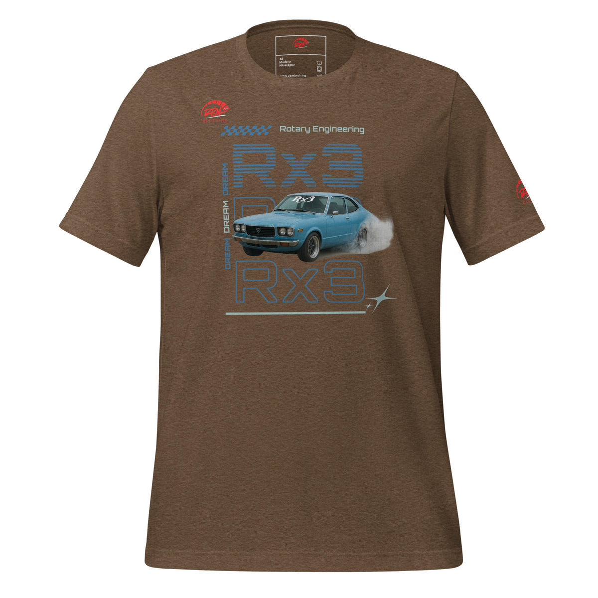 Rotary Dream RX3 Unisex Tee (Blue/Dark) | RPM 787 - RPM 787 Clothing