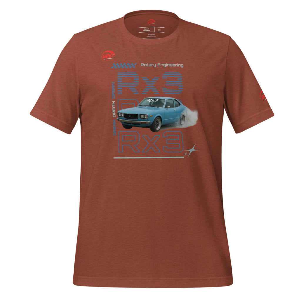 Rotary Dream RX3 Unisex Tee (Blue/Dark) | RPM 787 - RPM 787 Clothing