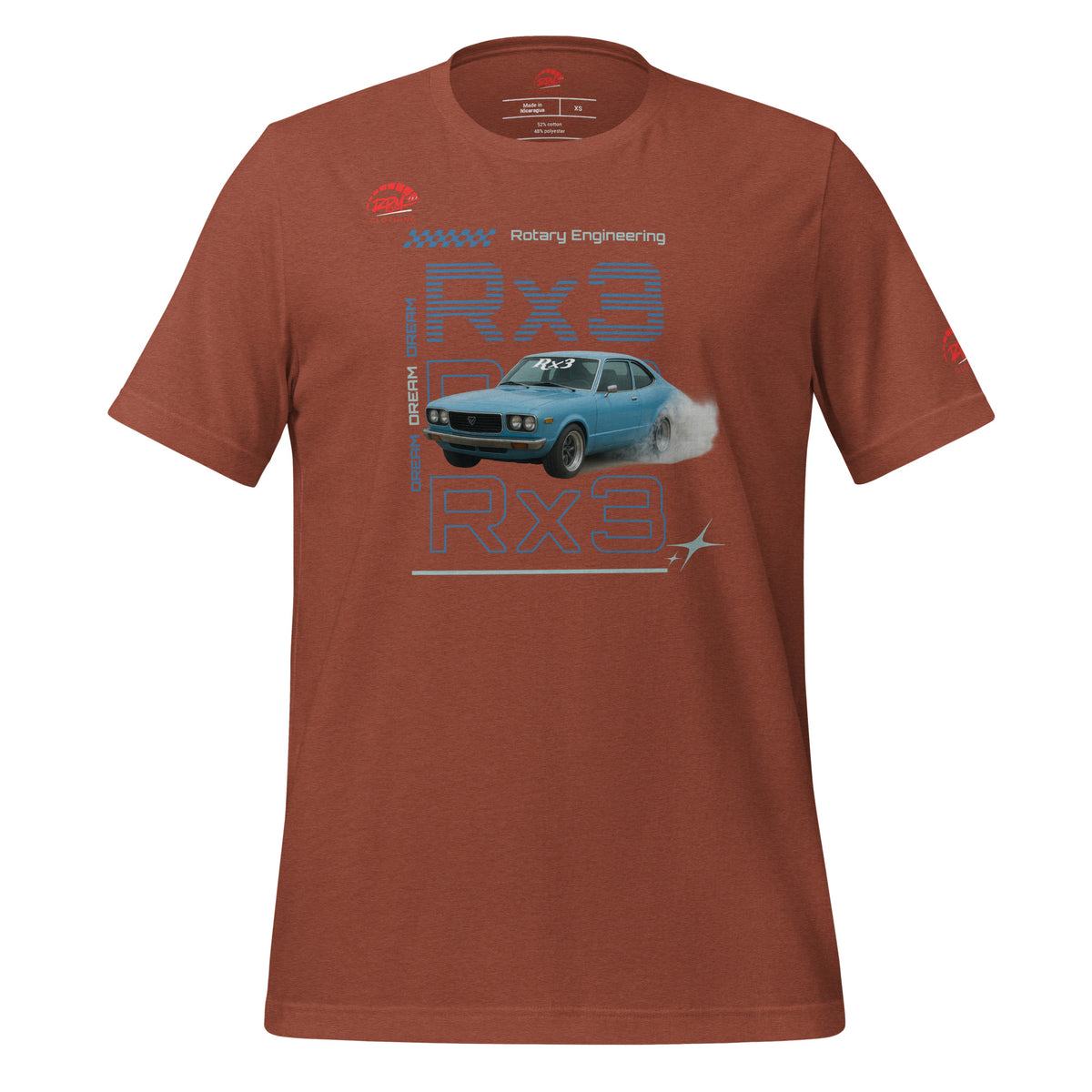 Rotary Dream RX3 Unisex Tee (Blue/Dark) | RPM 787 - RPM 787 Clothing
