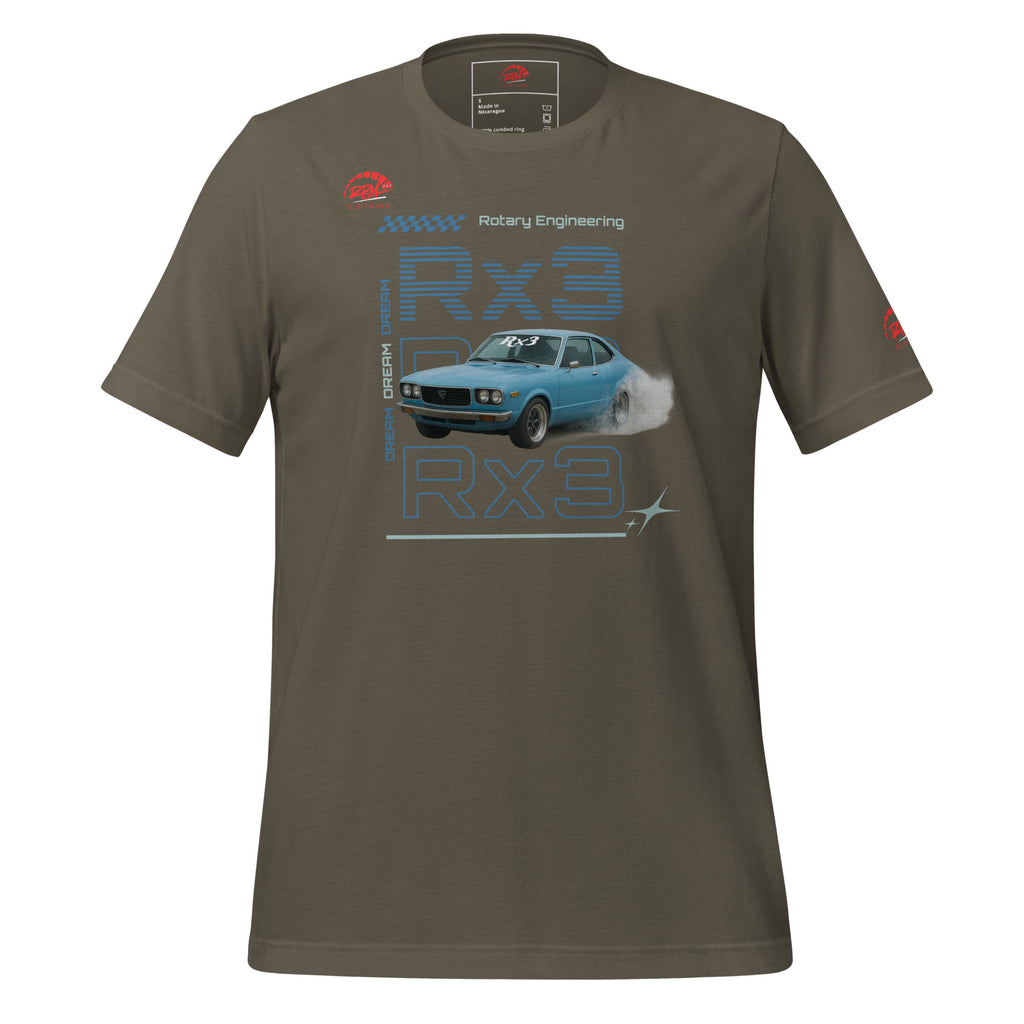 Rotary Dream RX3 Unisex Tee (Blue/Dark) | RPM 787 - RPM 787 Clothing