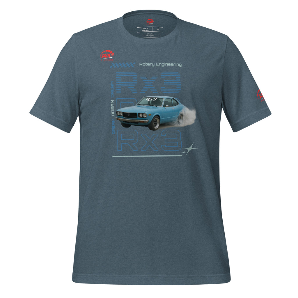 Rotary Dream RX3 Unisex Tee (Blue/Dark) | RPM 787 - RPM 787 Clothing