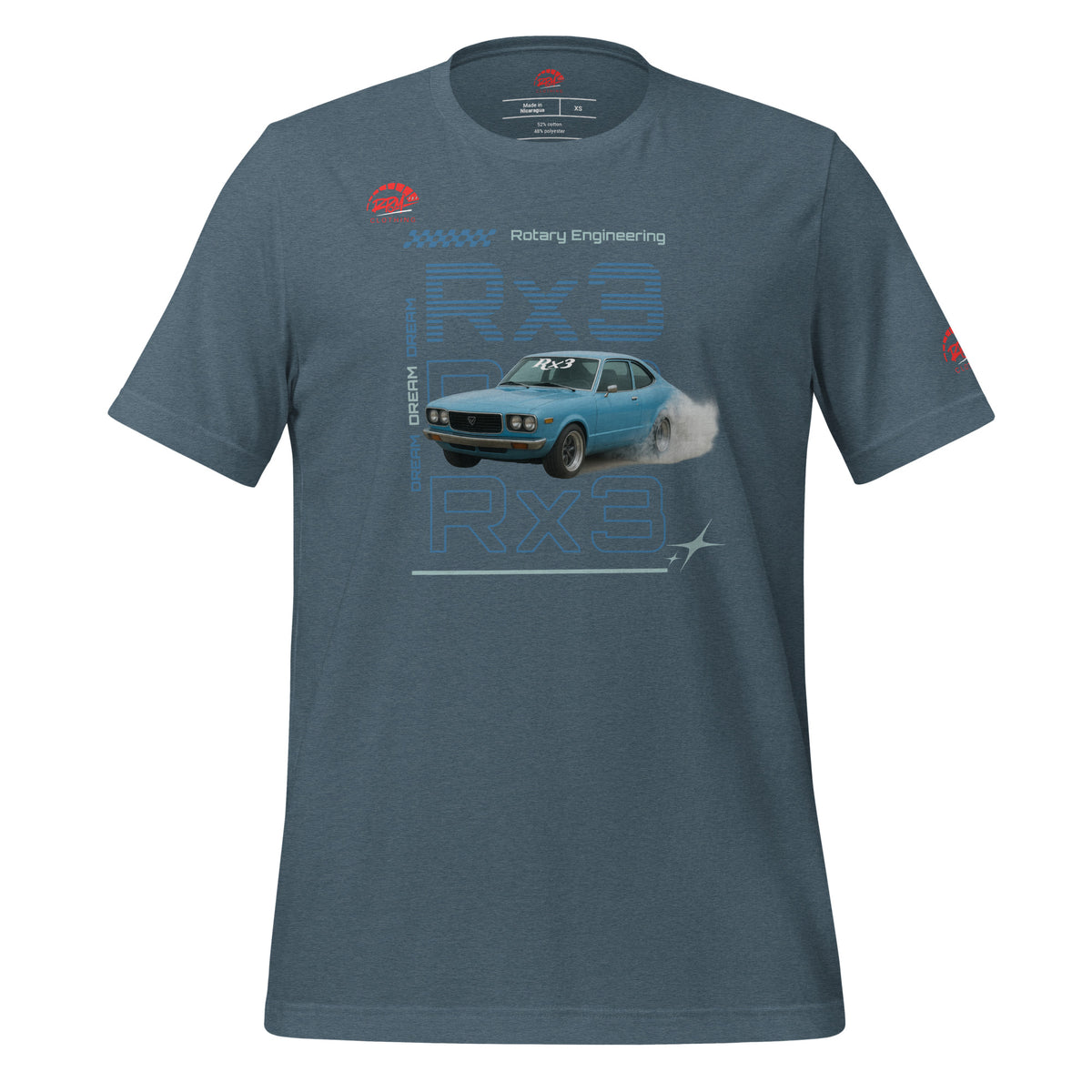 Rotary Dream RX3 Unisex Tee (Blue/Dark) | RPM 787 - RPM 787 Clothing