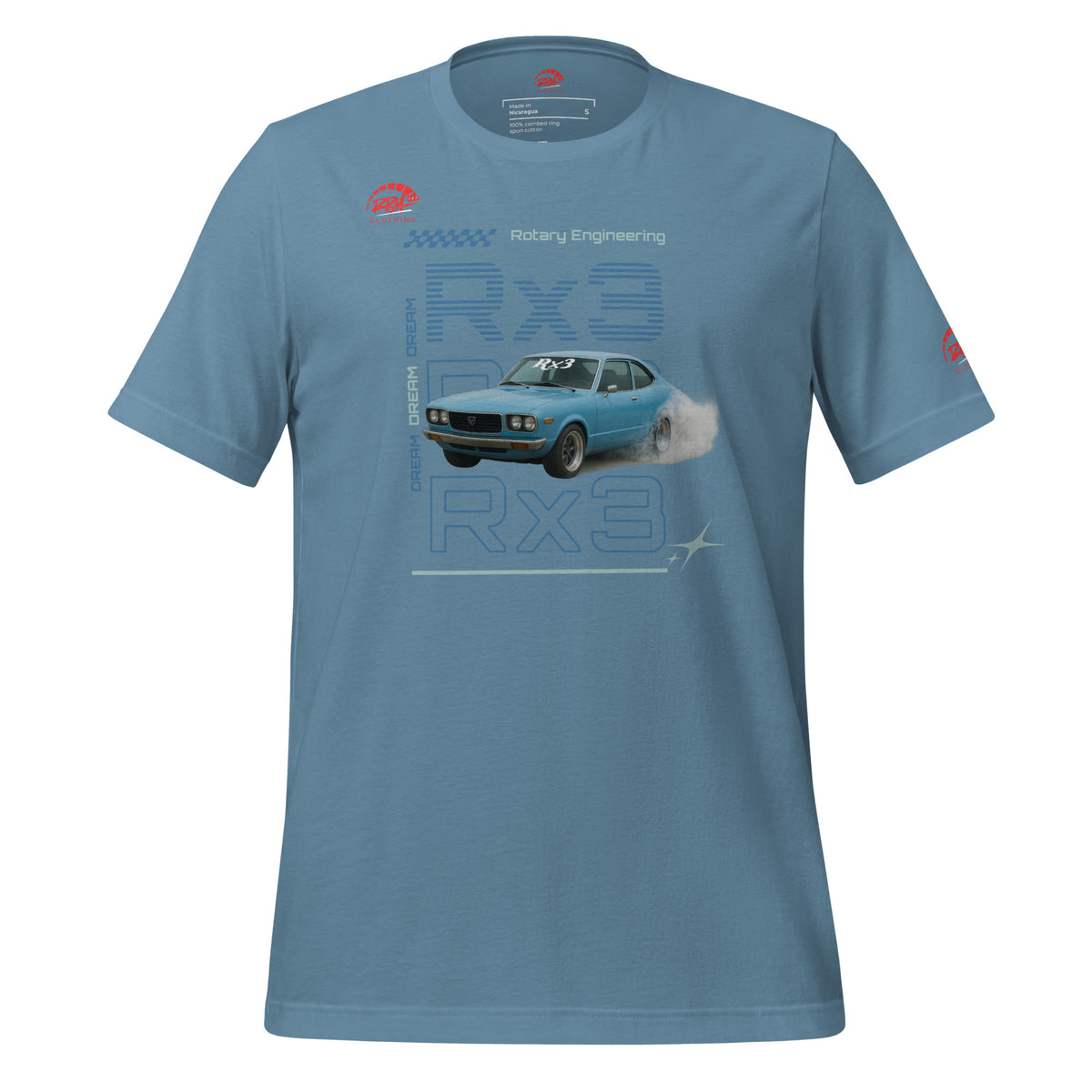 Rotary Dream RX3 Unisex Tee (Blue/Dark) | RPM 787 - RPM 787 Clothing