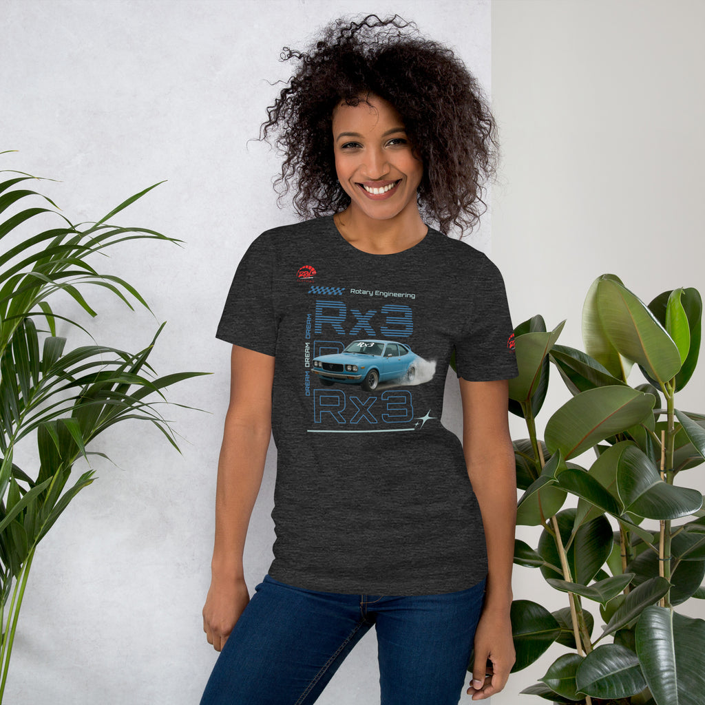Rotary Dream RX3 Unisex Tee (Blue/Dark) | RPM 787 - RPM 787 Clothing