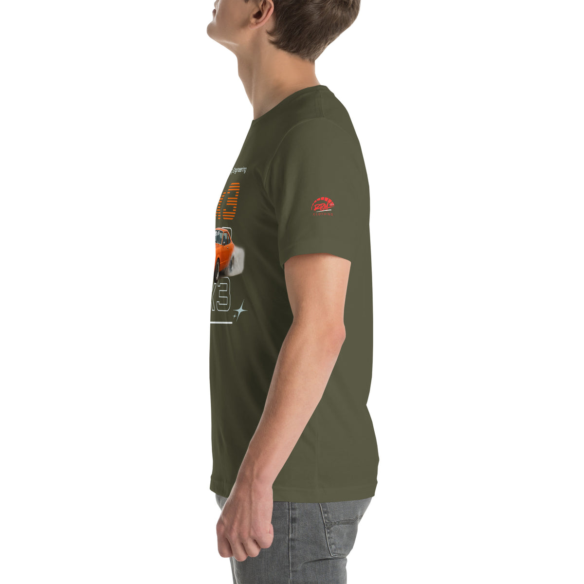 Rotary Dream RX3 Unisex Tee (Orange/Dark) | RPM 787 - RPM 787 Clothing