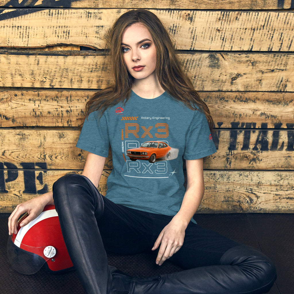 Rotary Dream RX3 Unisex Tee (Orange/Dark) | RPM 787 - RPM 787 Clothing