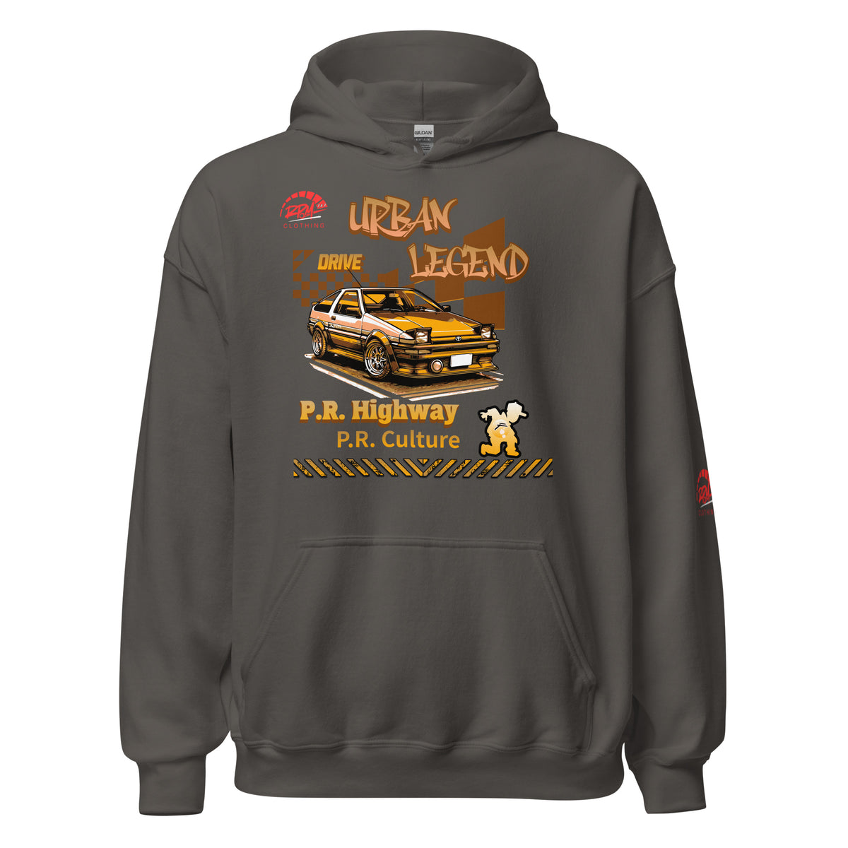Urban Legend AE86 Unisex Hoodie (Golden/Dark) | RPM 787 - RPM 787 Clothing