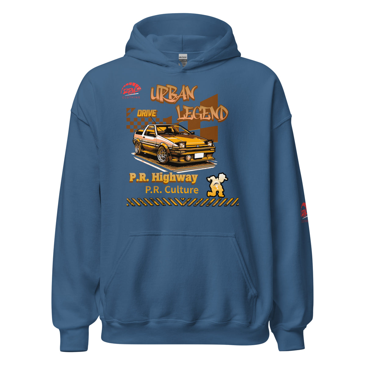 Urban Legend AE86 Unisex Hoodie (Golden/Dark) | RPM 787 - RPM 787 Clothing