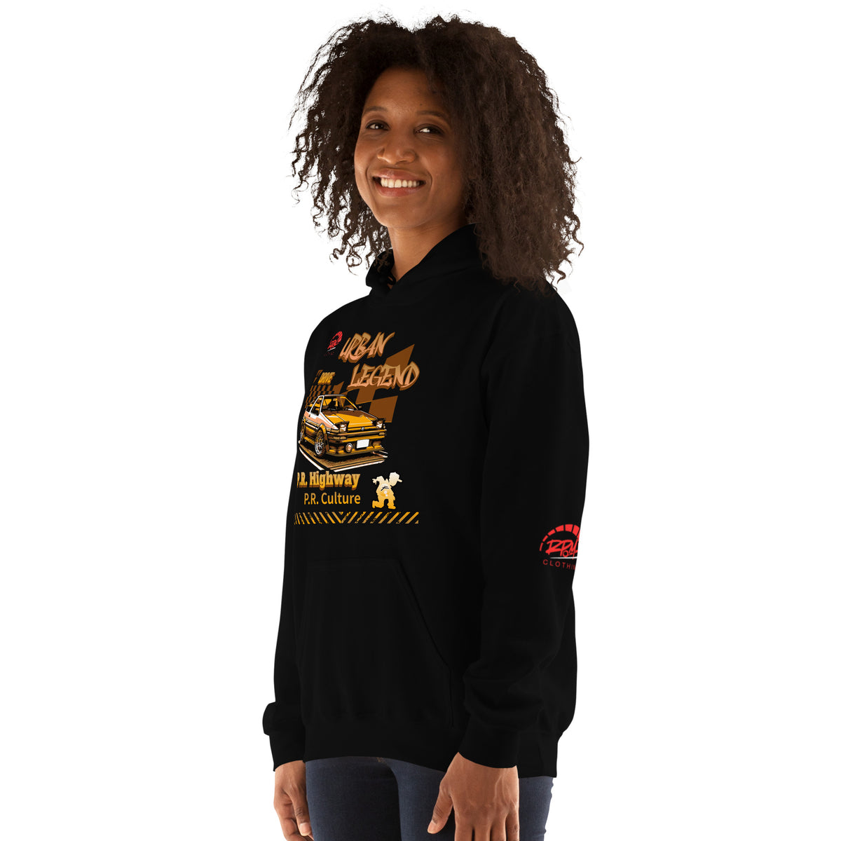 Urban Legend AE86 Unisex Hoodie (Golden/Dark) | RPM 787 - RPM 787 Clothing