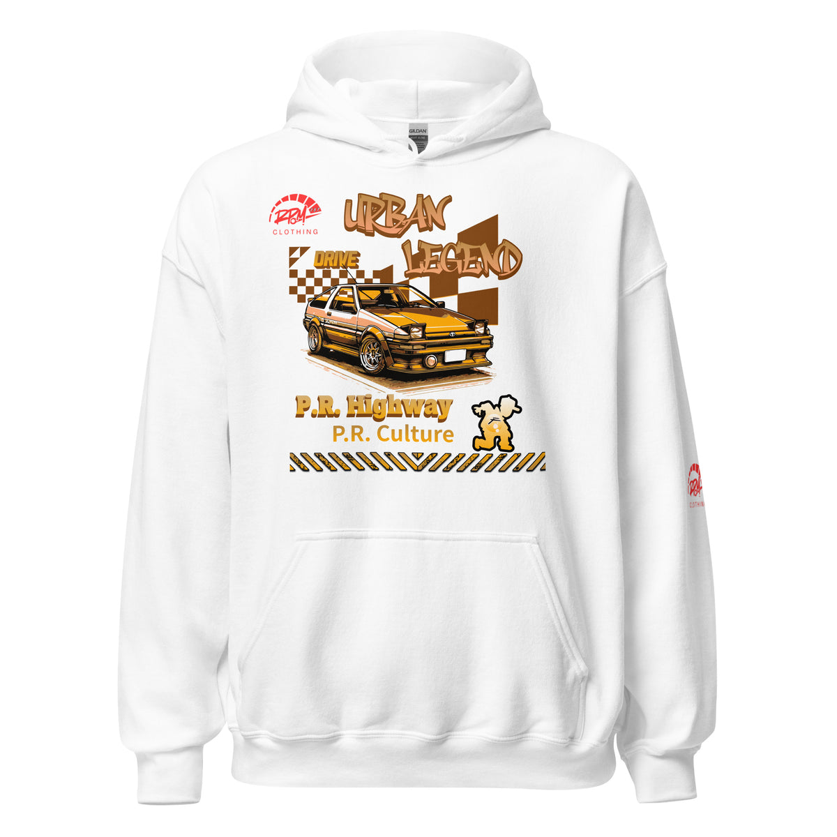 Urban Legend AE86 Unisex Hoodie (Golden/Light) | RPM 787 - RPM 787 Clothing