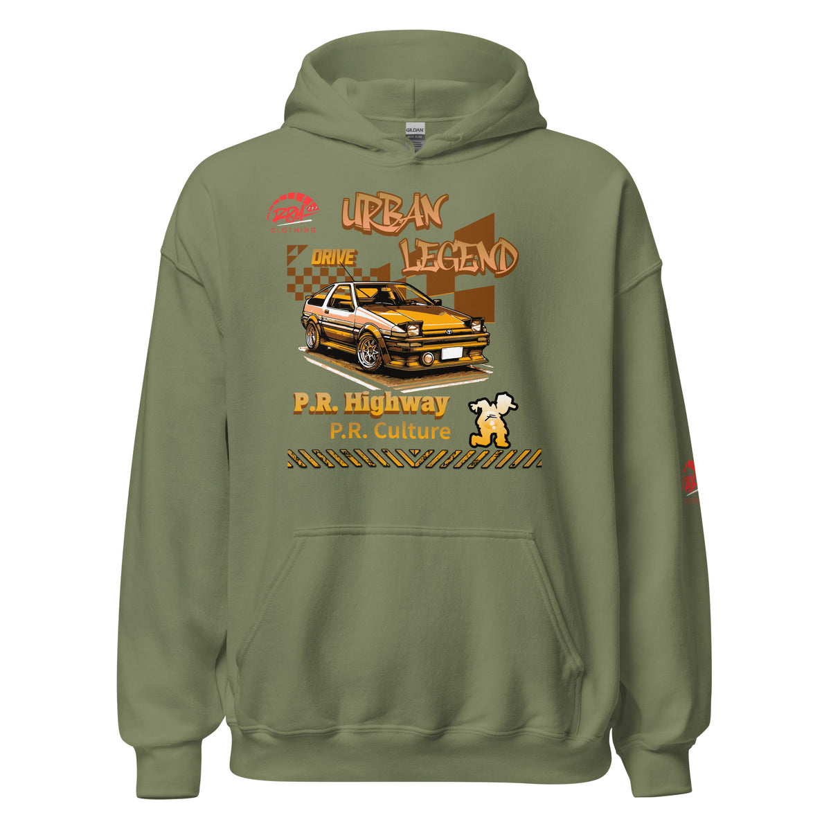 Urban Legend AE86 Unisex Hoodie (Golden/Light) | RPM 787 - RPM 787 Clothing