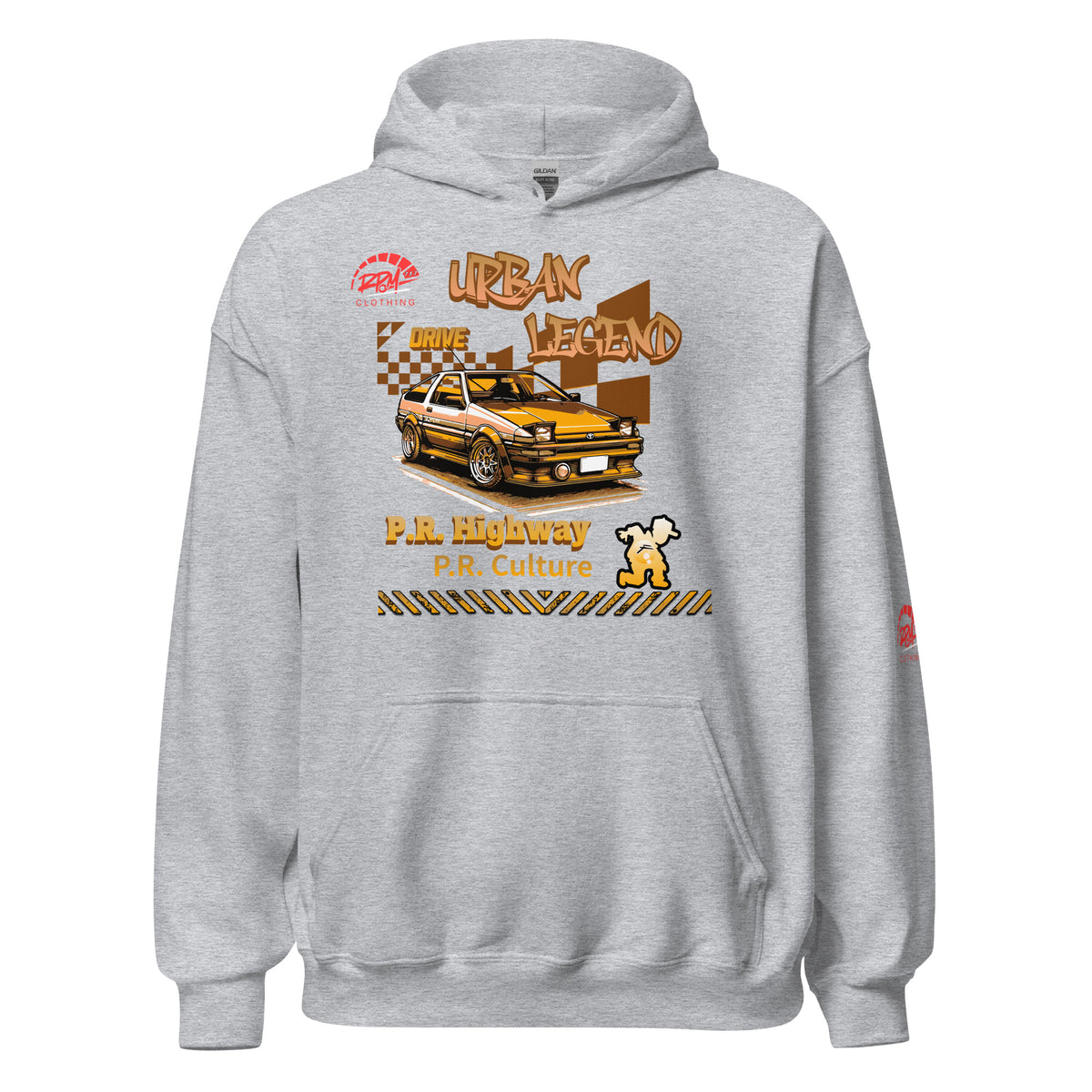 Urban Legend AE86 Unisex Hoodie (Golden/Light) | RPM 787 - RPM 787 Clothing