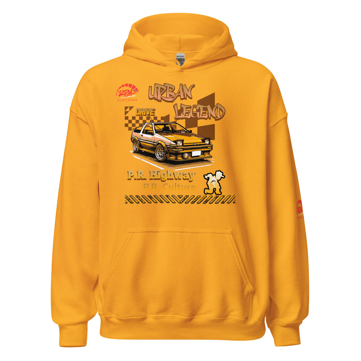 Urban Legend AE86 Unisex Hoodie (Golden/Light) | RPM 787 - RPM 787 Clothing