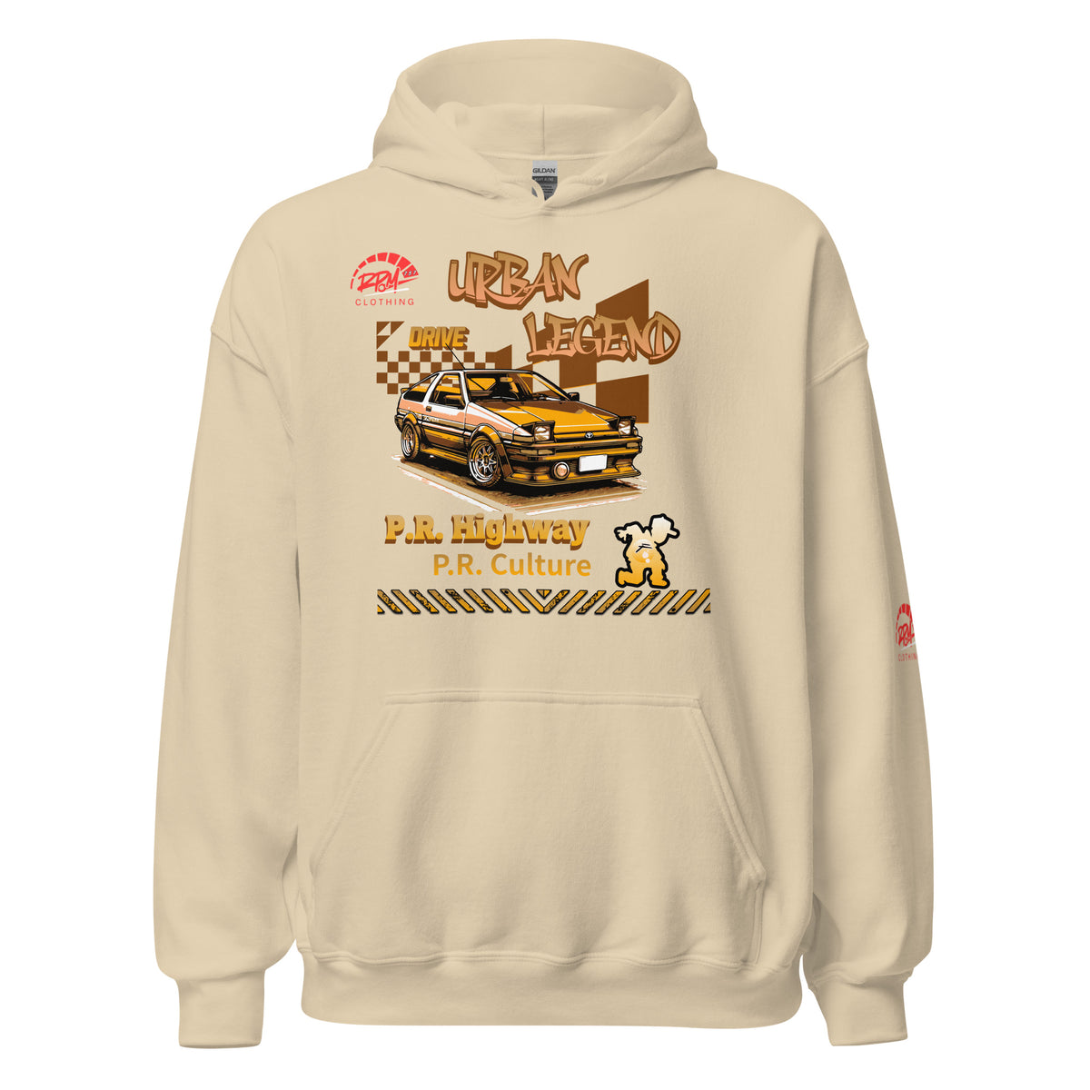 Urban Legend AE86 Unisex Hoodie (Golden/Light) | RPM 787 - RPM 787 Clothing