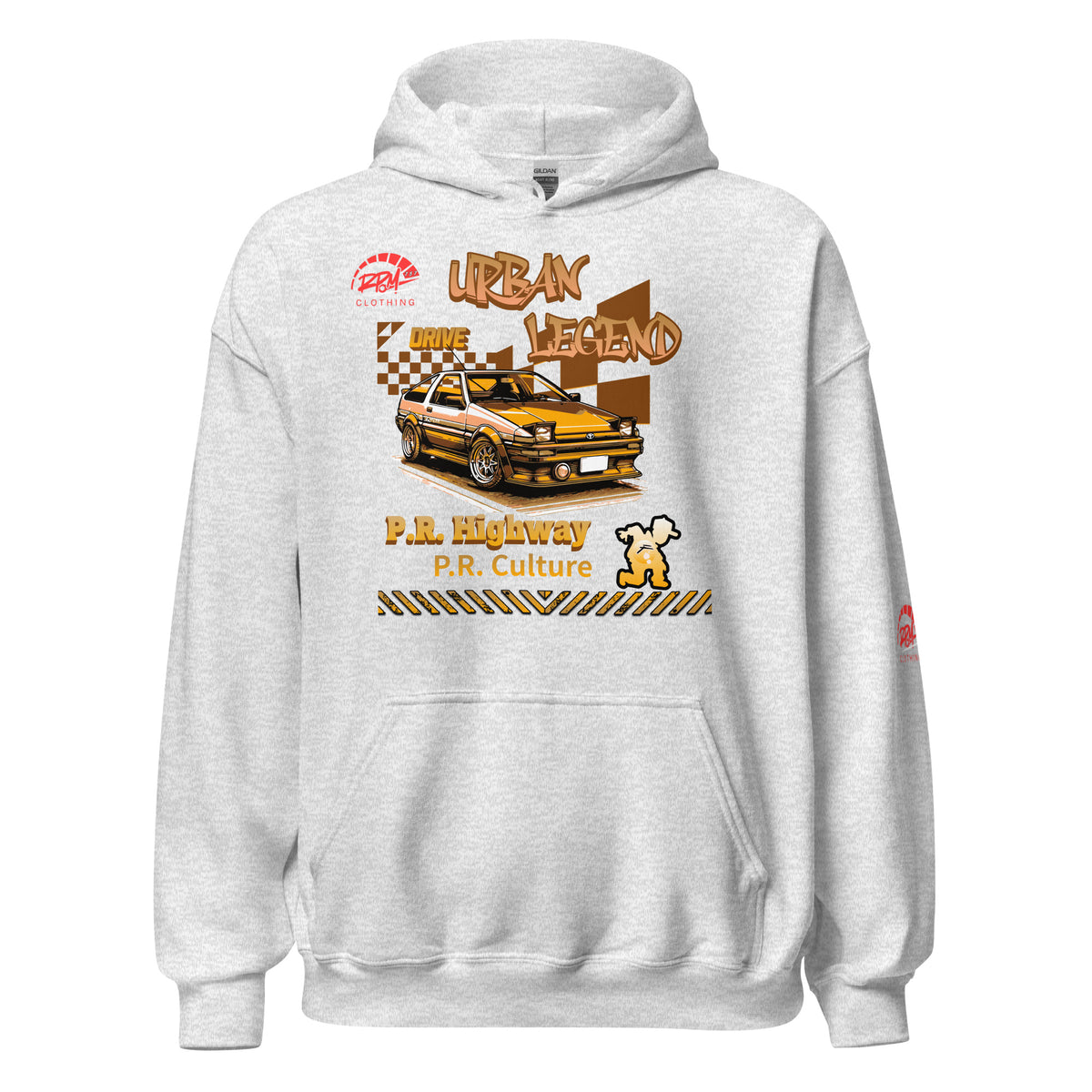 Urban Legend AE86 Unisex Hoodie (Golden/Light) | RPM 787 - RPM 787 Clothing