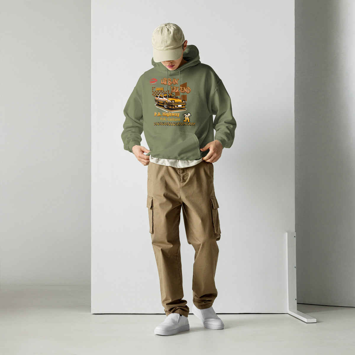 Urban Legend AE86 Unisex Hoodie (Golden/Light) | RPM 787 - RPM 787 Clothing